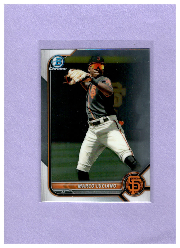 2022 Bowman Chrome Prospects BCP-7 Marco Luciano GIANTS