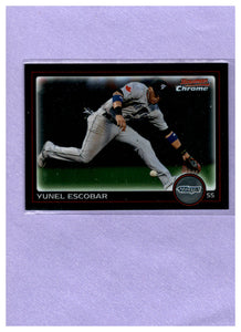 2010 BOWMAN CHROME 139 YUNEL ESCOBAR BLUE JAYS