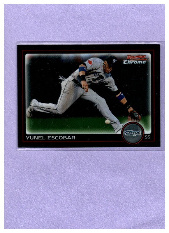 2010 BOWMAN CHROME 139 YUNEL ESCOBAR BLUE JAYS