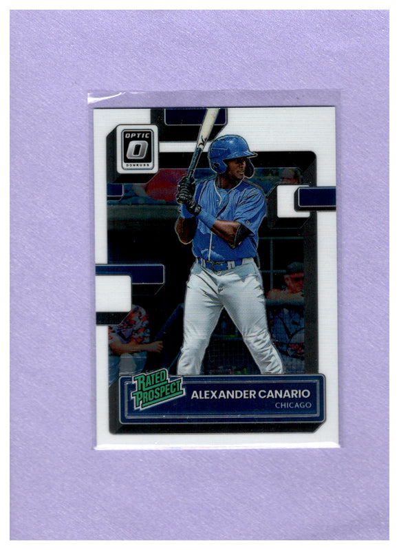 2022 Donruss Optic Rated Prospects RP-12 Alexander Canario CUBS