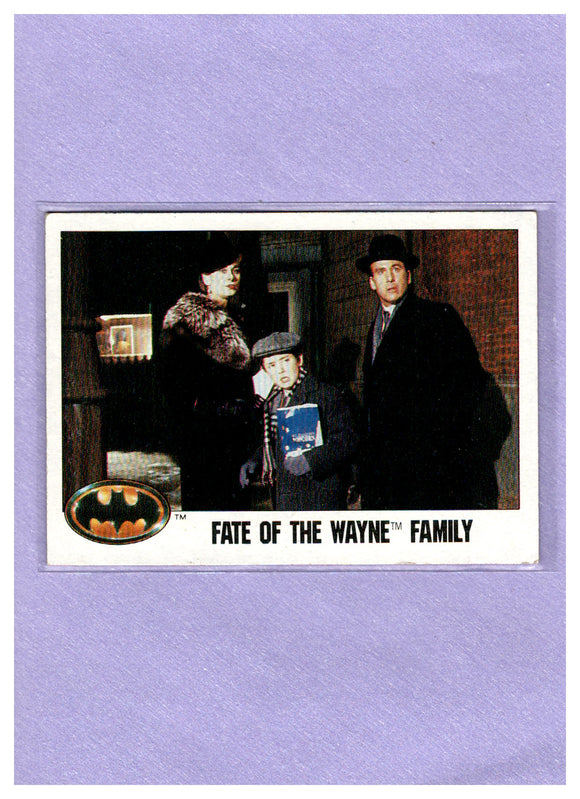 1989 Topps Batman 95 FATE OF THE WAYNE FAMILY
