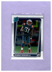 2021 Donruss Optic 283 RONNIE PERKINS RC PATRIOTS