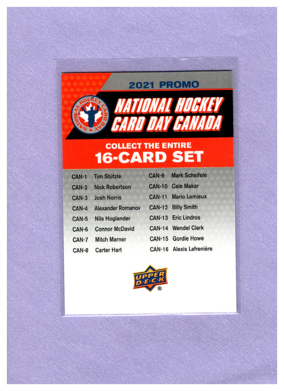 2021 Upper Deck National Hockey Card Day Canada PROMO CHECKLIST