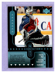 THE DOLLAR BIN 1998-99 Upper Deck Generation Next GN7 JS Giguere Patrick Roy FLAMES AVALANCHE