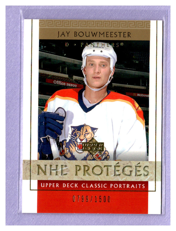 THE DOLLAR BIN 2002-03 Upper Deck Classic Portraits 116 Jay Bouwmeester RC 0799/1500
