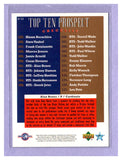 1995 Upper Deck Minor League Top 10 Prospects 8 ALAN BENES CARDINALS