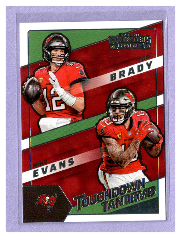 THE DOLLAR BIN 2022 Panini Contenders Touchdown Tandems TDT-TB Mike Evans Tom Brady BUCCANEERS