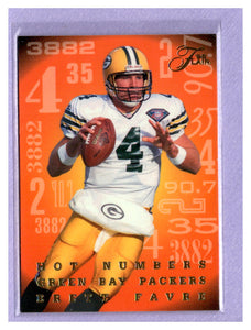 THE DOLLAR BIN 1995 FLAIR HOT NUMBERS 6 BRETT FAVRE PACKERS