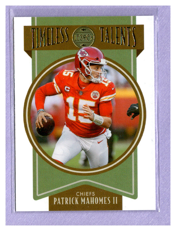 THE DOLLAR BIN 2022 PANINI LEGACY TIMELESS TALENTS TT-1 PATRICK MAHOMES II CHIEFS