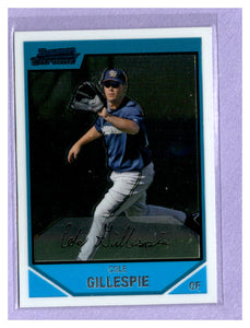 2007 Bowman Chrome Prospects BC194 Cole Gillespie BREWERS