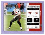 THE DOLLAR BIN 2021 PANINI CONTENDERS PLAYOFF TICKET PLT-TOB TOM BRADY BUCCANEERS