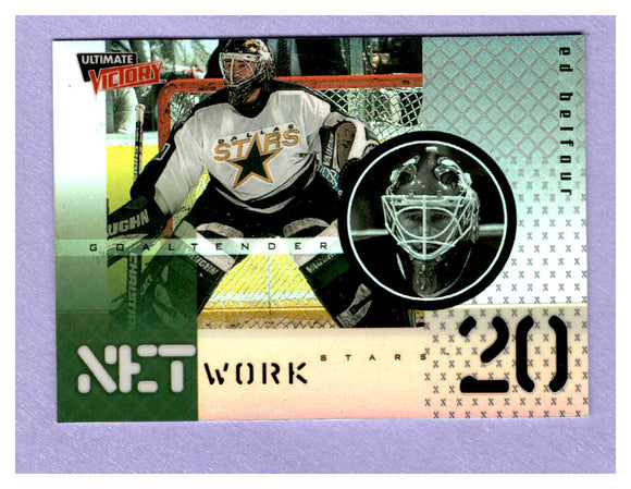 THE DOLLAR BIN 1999-00 Upper Deck Ultimate Victory Net Work NW4 ED BELFOUR STARS