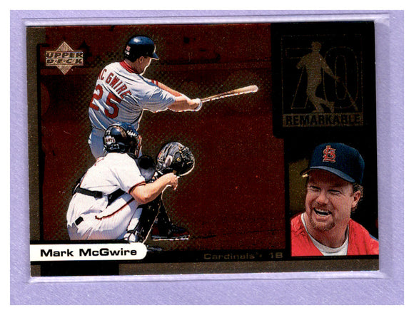 THE DOLLAR BIN 1999 Upper Deck Ovation ReMarkable Moments M9 MARK MCGWIRE CARDINALS