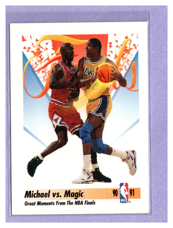 THE DOLLAR BIN 1991-92 SkyBox 333 Michael JORDAN vs. Magic JOHNSON BULLS LAKERS