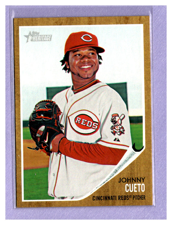 TWO DOLLAR TOUGHIE 2011 TOPPS HERITAGE 450 JOHNNY CUETO SP REDS