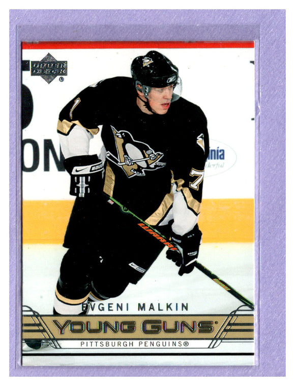 TEN DOLLAR TOUGHIE 2006-07 UPPER DECK 495 EVGENI MALKIN ROOKIE YEAR CL PENGUINS