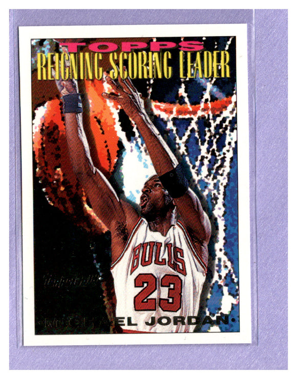 FIVE DOLLAR FIRE 1993-94 TOPPS GOLD 384 MICHAEL JORDAN BULLS