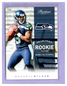 TWO DOLLAR TOUGHIE 2012 PANINI PRESTIGE 238 RUSSELL WILSON RC SEAHAWKS