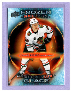 THE DOLLAR BIN 2024-25 UPPER DECK TIM HORTONS FROZEN HOT SHOTS FH-5 CONNOR BEDARD BLACKHAWKS