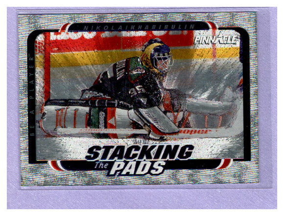 THE DOLLAR BIN 1996-97 Pinnacle Be a Player Stacking the Pads 7 NIKOLAI KHABIBULIN COYOTES