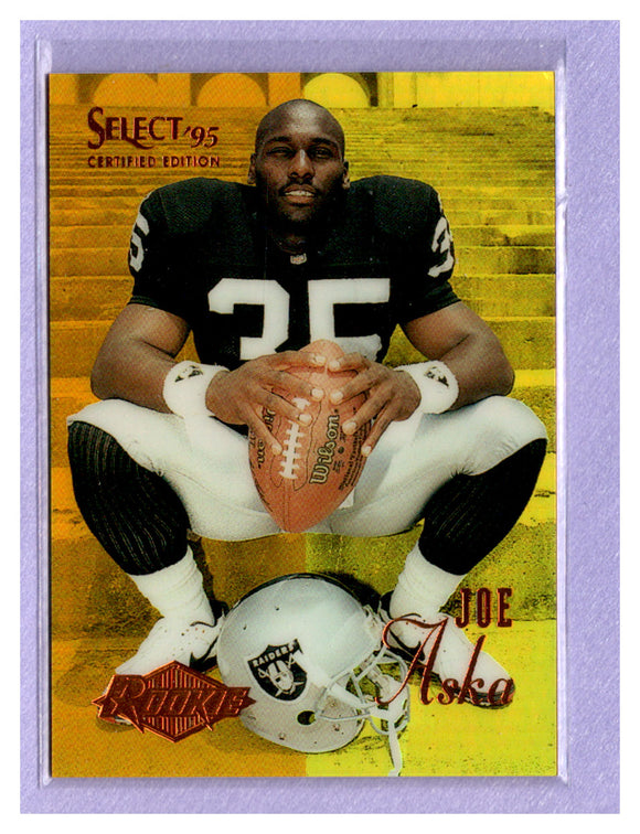 THE DOLLAR BIN 1995 Select Certified Mirror Gold 119 Joe Aska RC RAIDERS