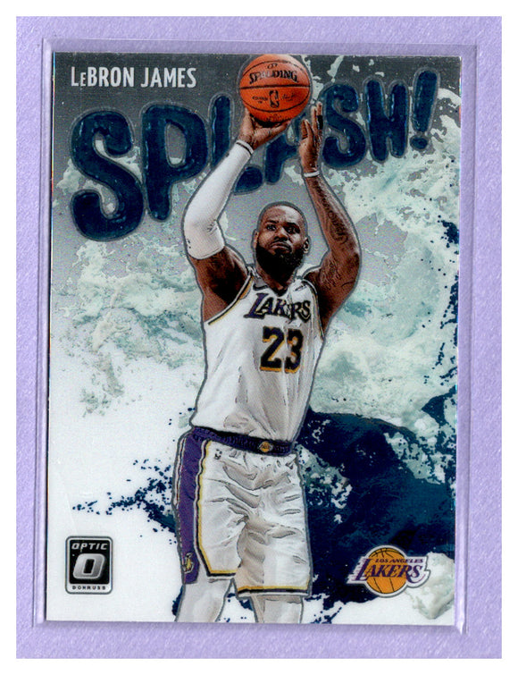 THE DOLLAR BIN 2021-22 DONRUSS OPTIC SPLASH 11 LEBRON JAMES LAKERS