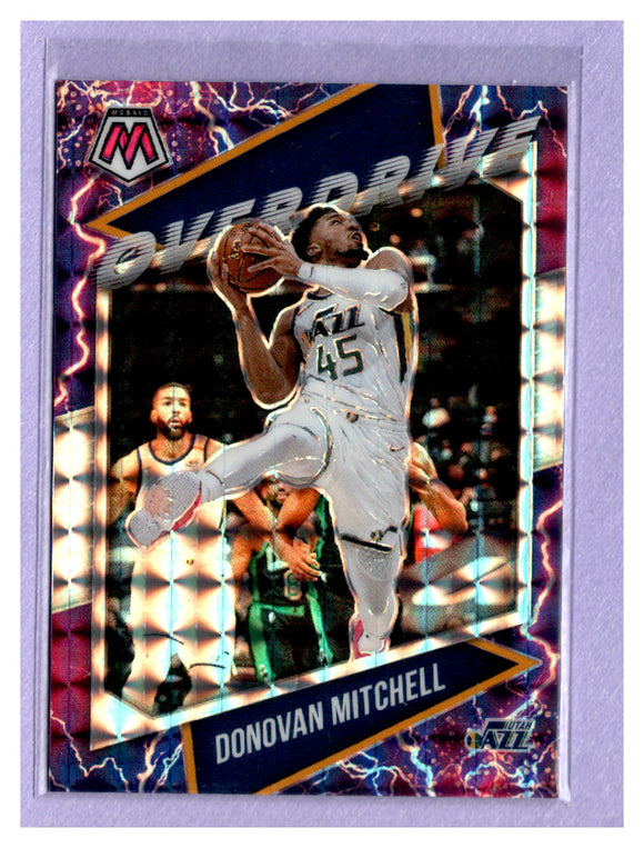 TWO DOLLAR TOUGHIE 2020-21 PANINI MOSAIC OVERDRIVE 11 DONOVAN MITCHELL JAZZ