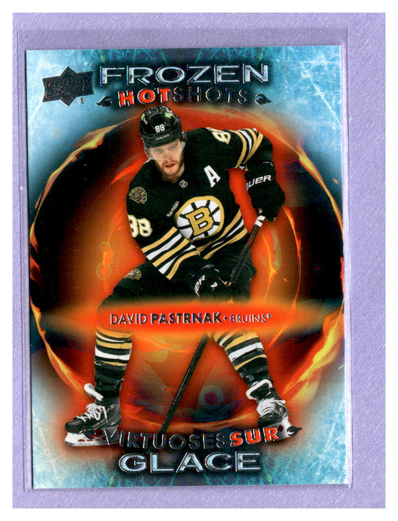 THE DOLLAR BIN  2024-25 UPPER DECK TIM HORTONS FROZEN HOT SHOTS FH-8 DAVID PASTRNAK BRUINS