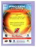 THE DOLLAR BIN 2024-25 UPPER DECK TIM HORTONS FROZEN HOT SHOTS FH-2 JACK HUGHES DEVILS