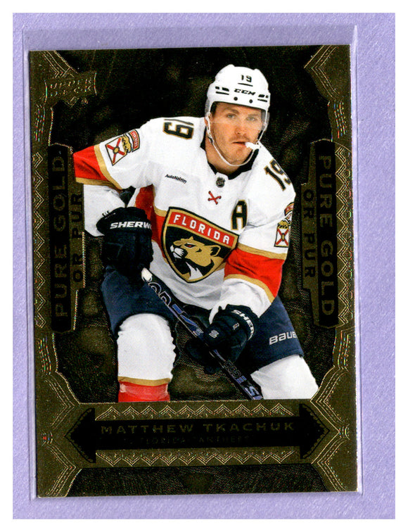 THE DOLLAR BIN 2024-25 UPPER DECK TIM HORTONS PURE GOLD PG-12 MATTHEW TKACHUK PANTHERS