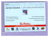 THE DOLLAR BIN 2024-25 TIM HORTONS ABOVE THE ICE AI-15 ARTEMI PANARIN RANGERS