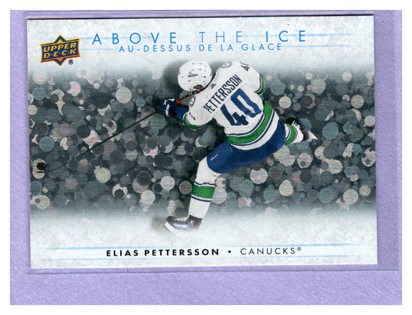 THE DOLLAR BIN 2024-25 UPPER DECK TIM HORTONS ABOVE THE ICE AI-14 ELIAS PETTERSSON CANUCKS