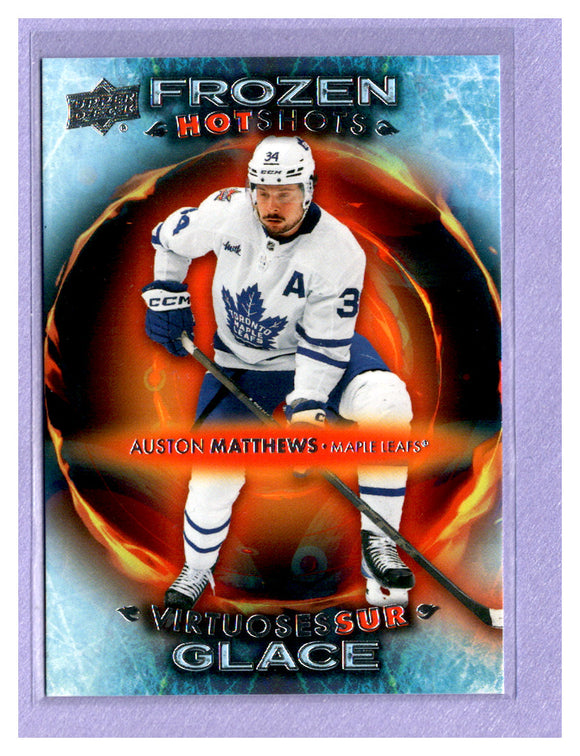 THE DOLLAR BIN 2024-25 UPPER DECK TIM HORTONS FROZEN HOT SHOTS FH-17 AUSTON MATTHEWS MAPLE LEAFS