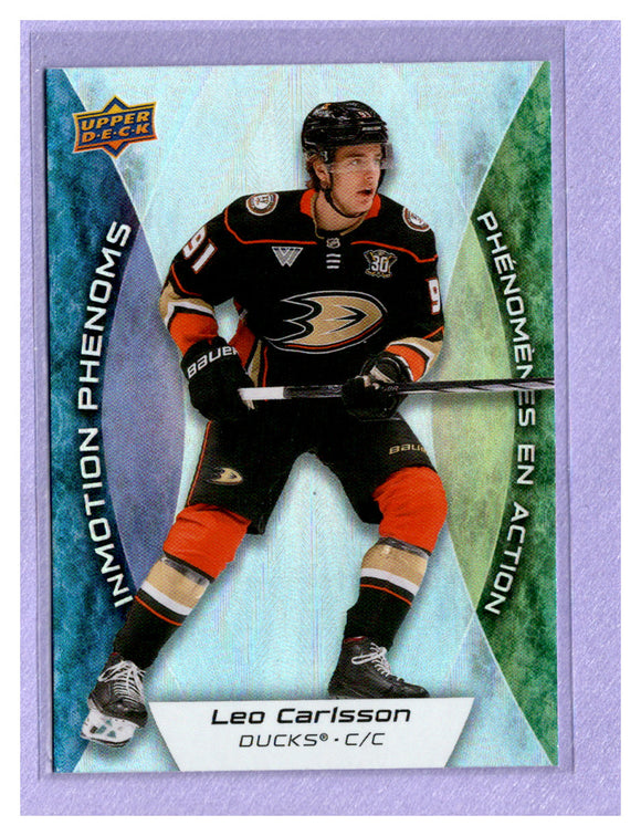 THE DOLLAR BIN 2024-25 UPPER DECK TIM HORTONS INMOTION PHENOMS MP-16 LEO CARLSSON DUCKS