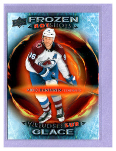 THE DOLLAR BIN 2024-25 UPPER DECK TIM HORTONS FROZEN HOT SHOTS FH-11 MIKKO RANTANEN AVALANCHE