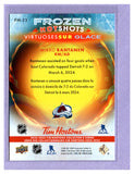 THE DOLLAR BIN 2024-25 UPPER DECK TIM HORTONS FROZEN HOT SHOTS FH-11 MIKKO RANTANEN AVALANCHE