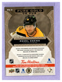 THE DOLLAR BIN 2024-25 UPPER DECK TIM HORTONS PURE GOLD PG-3 PAVEL ZACHA BRUINS