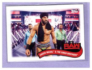 2018 Topps WWE Heritage Tag Teams and Stables TT-13 Jinder Mahal The Singh Brothers