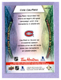 THE DOLLAR BIN 2024-25 UPPER DECK TIM HORTONS INMOTION PHENOMS MP-5 COLE CAUFIELD CANADIENS