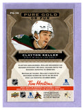 THE DOLLAR BIN 2024-25 UPPER DECK TIM HORTONS PURE GOLD PG-16 CLAYTON KELLER COYOTES