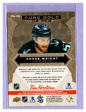 THE DOLLAR BIN 2024-25 UPPER DECK TIM HORTONS PURE GOLD PG-18 SHANE WRIGHT KRAKEN