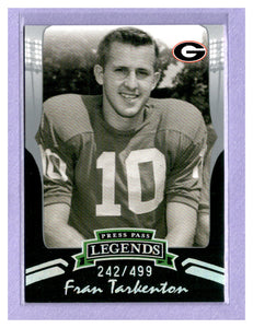 THE DOLLAR BIN 2006 Press Pass Legends Silver S61 FRAN TARKENTON 242/499 BULLDOGS