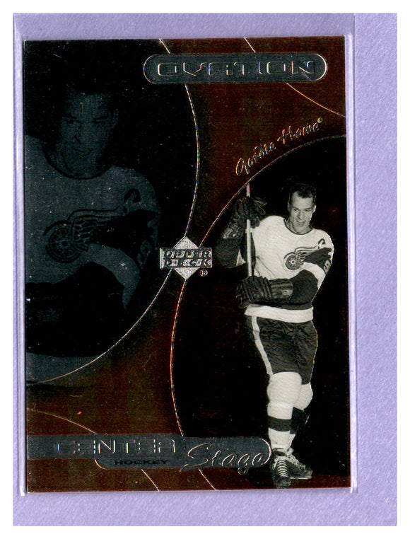 THE DOLLAR BIN 1999-00 Upper Deck Ovation Center Stage CS8 GORDIE HOWE RED WINGS