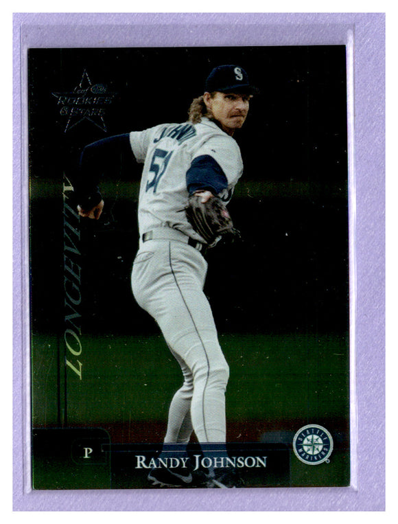 TEN DOLLAR TOUGHIE 2002 Leaf Rookies & Stars Longevity 113 Randy Johnson 099/100 MARINERS