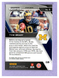 TWO DOLLAR TOUGHIE 2021 PANINI PRIZM DRAFT PICKS COLLEGIATE GREEN 6 TOM BRADY WOLVERINES