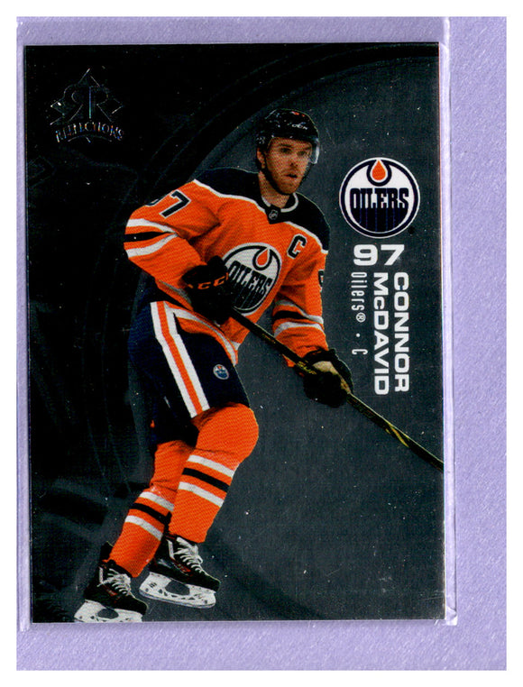 TWO DOLLAR TOUGHIE 2021-22 UPPER DECK TRIPLE DIMENSIONS REFLECTIONS 15 CONNOR MCDAVID OILERS